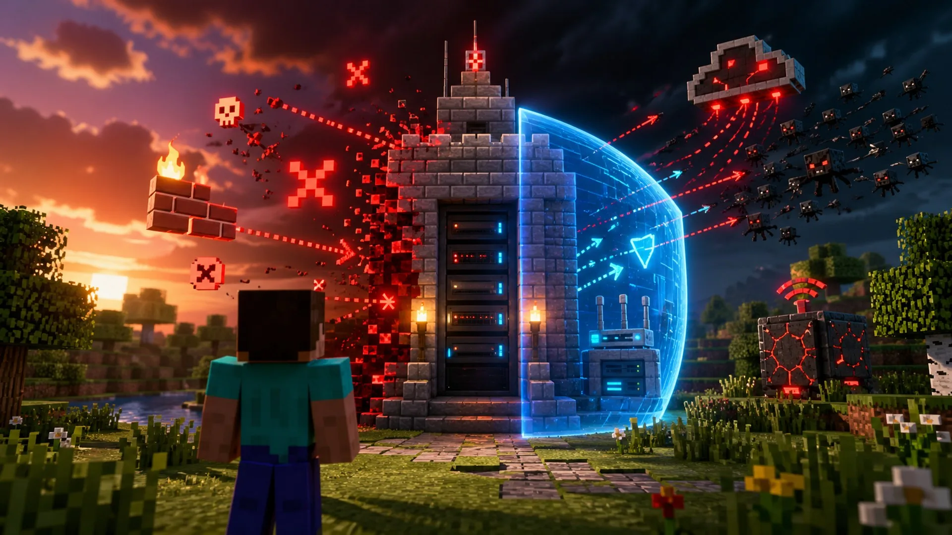 Minecraft “Can’t connect to server” : firewall, port 25565, DDoS ou hébergeur ?